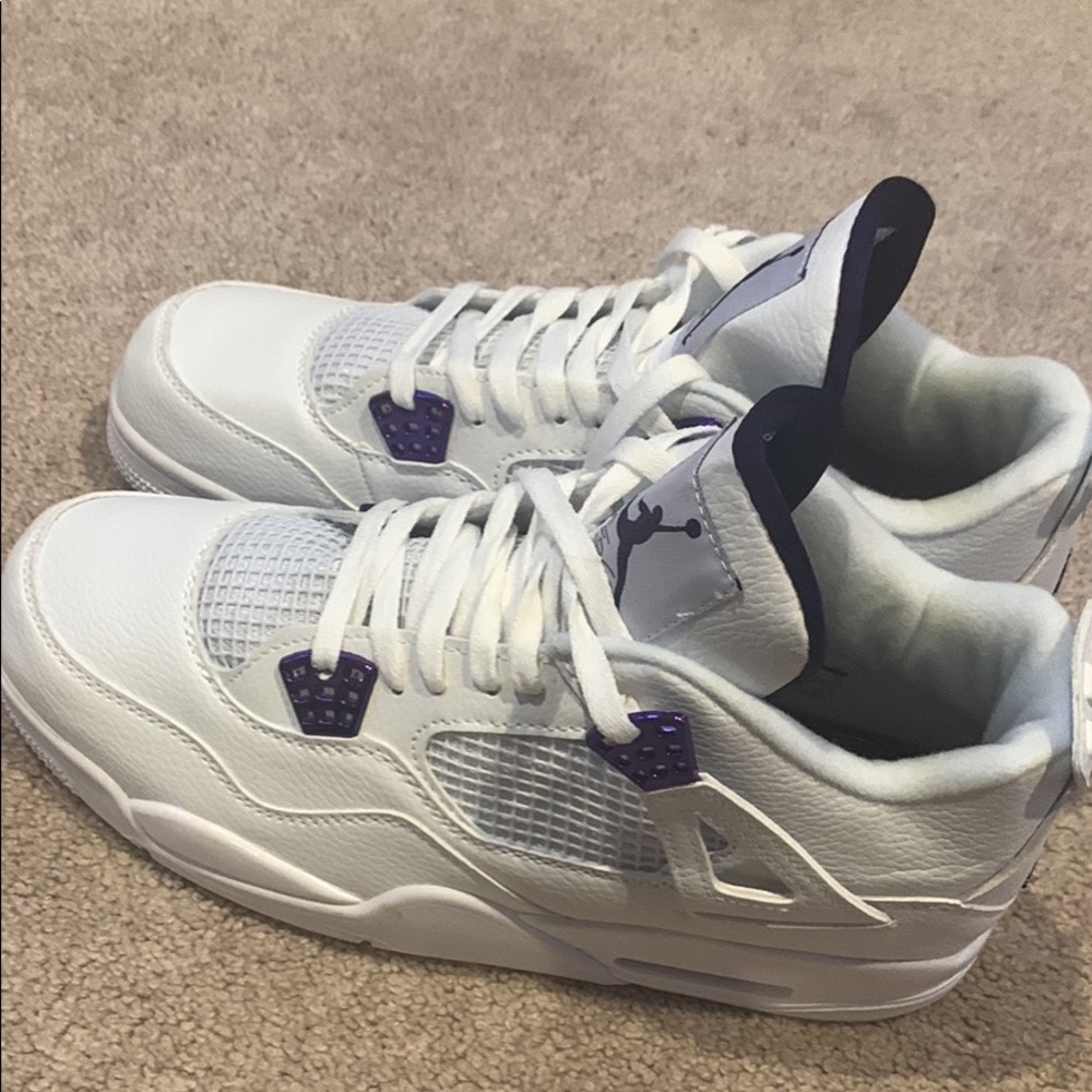 Metallic Purple Jordan 4s